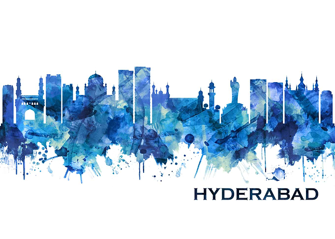 Hyderabad India Skyline