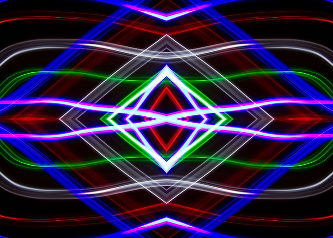 Geometric Neon Lights