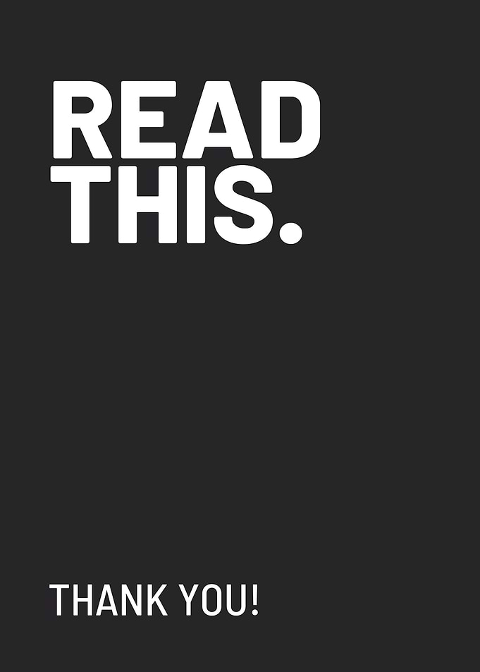 Read this Thank you