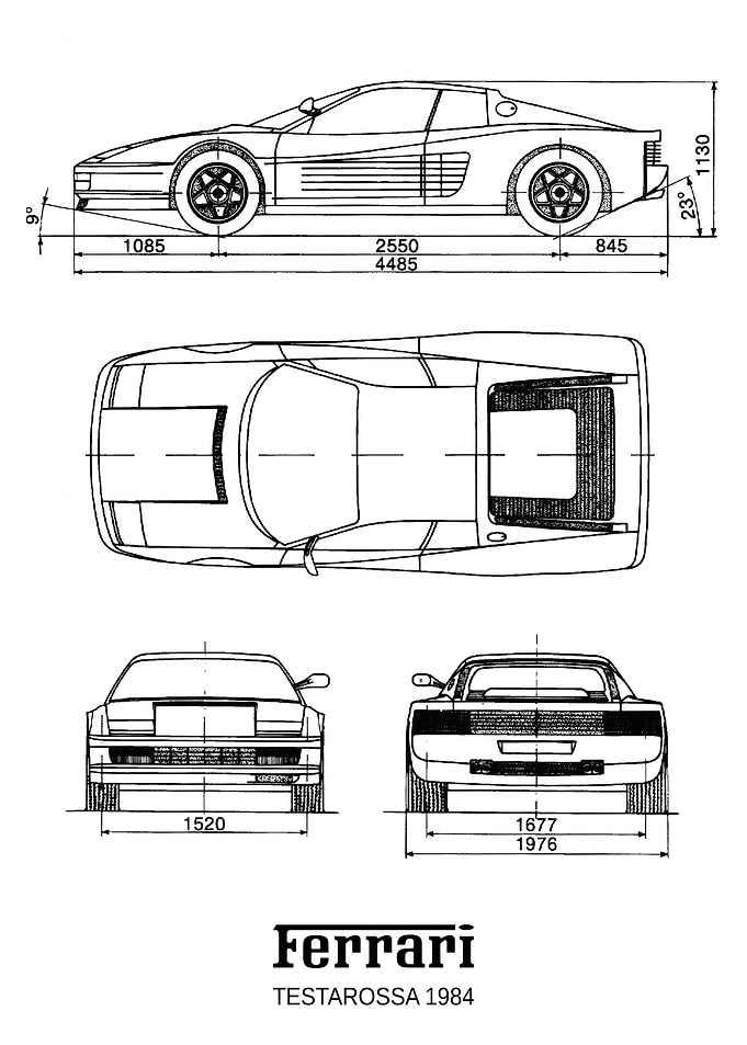 BNW Ferrari Testarossa 198