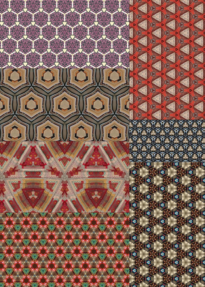 Kaleidoscope collage