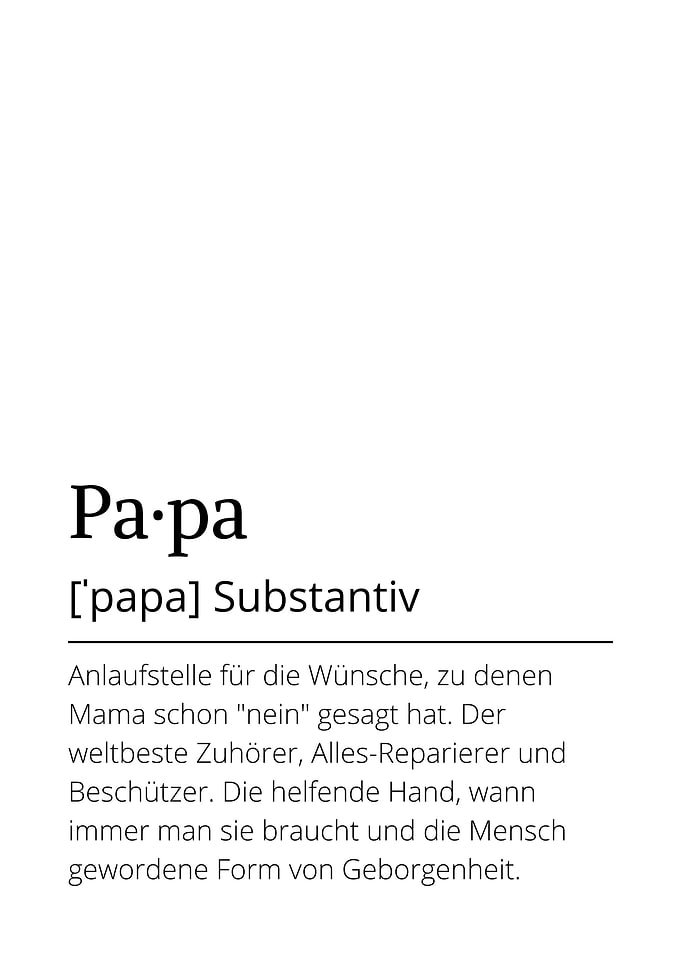 German definition of Papa