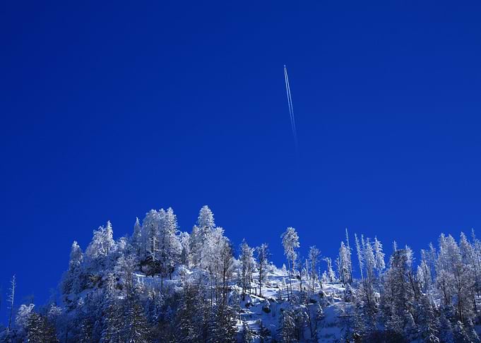 Airplane in the sky
