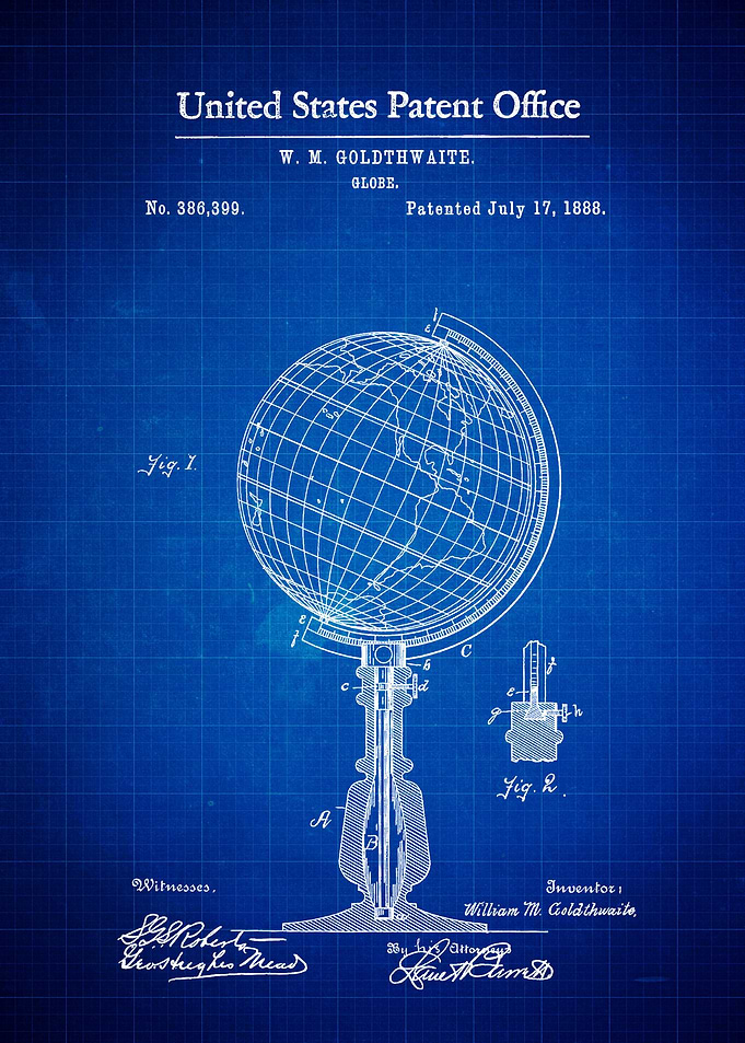 World Globe Patent 1888