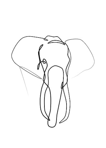 One Line Elephant