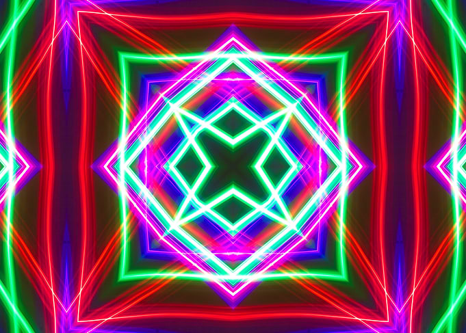 Geometric Neon Lights II