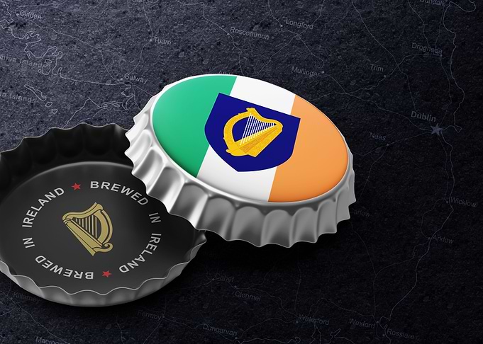 Ireland beer cap