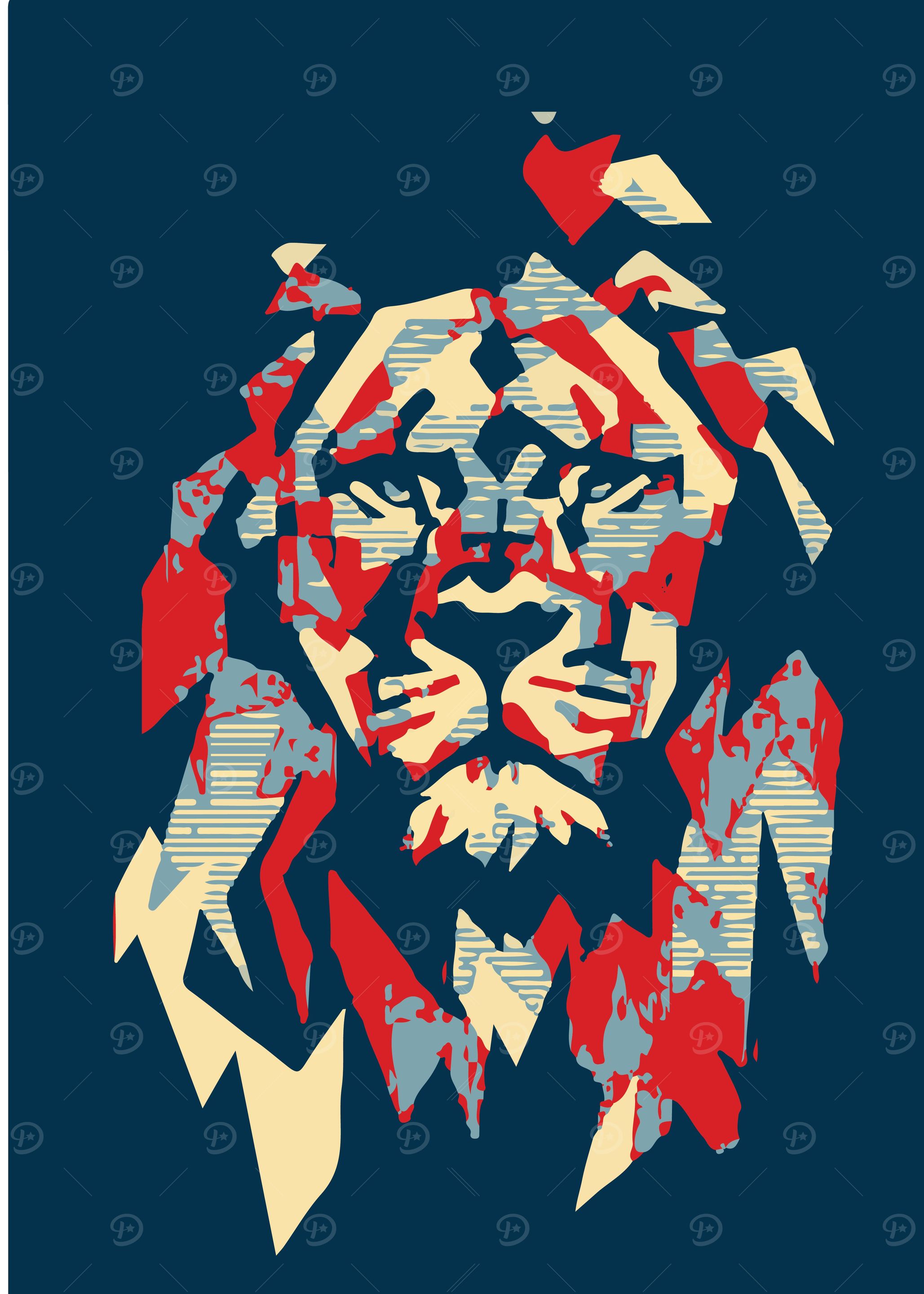 king lion popart