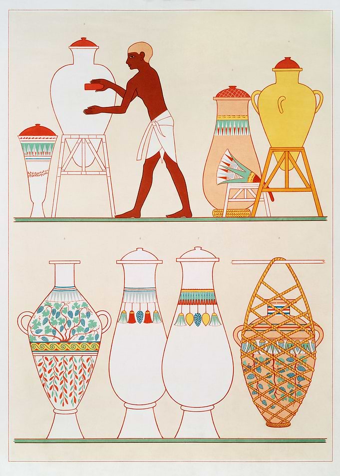 Vases in opaque glass