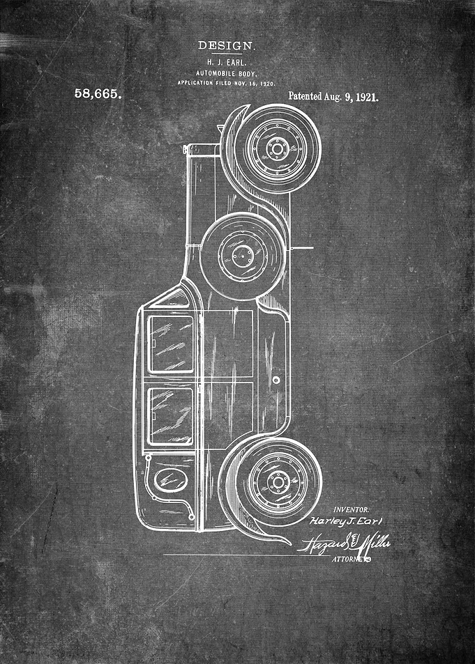 Car Patent Art