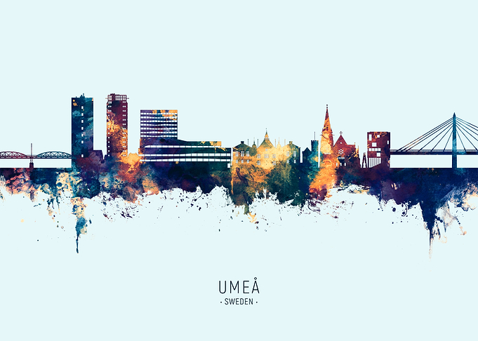Umea Skyline Sweden