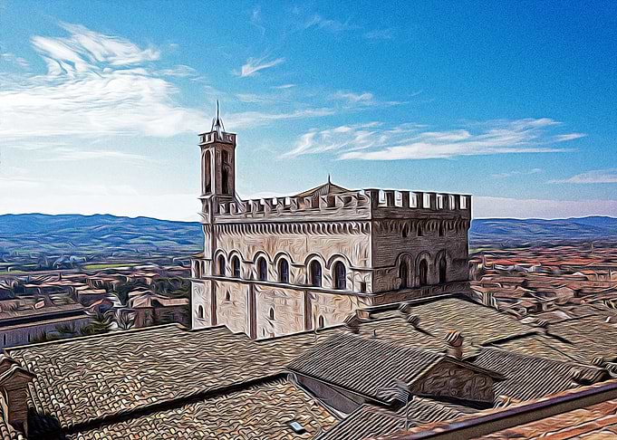 Beautiful view in Gubbio