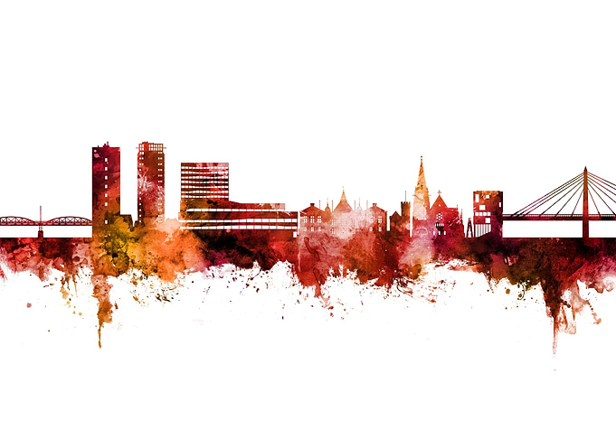 Umea Skyline Sweden