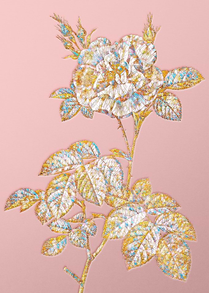 Pink Crystal Rose Flower
