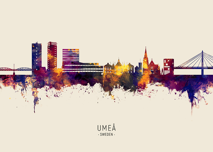 Umea Skyline Sweden