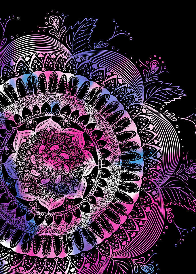 Watercolor mandala
