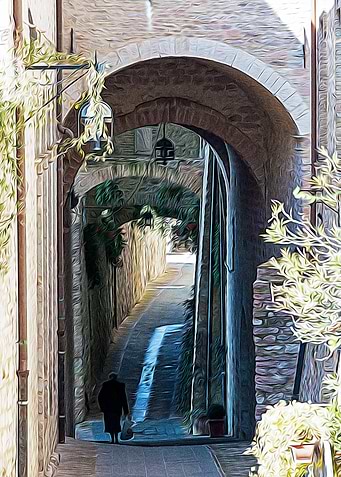 Little alley in Umbria