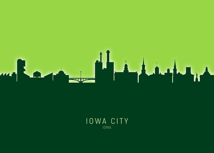 Iowa City Skyline Iowa