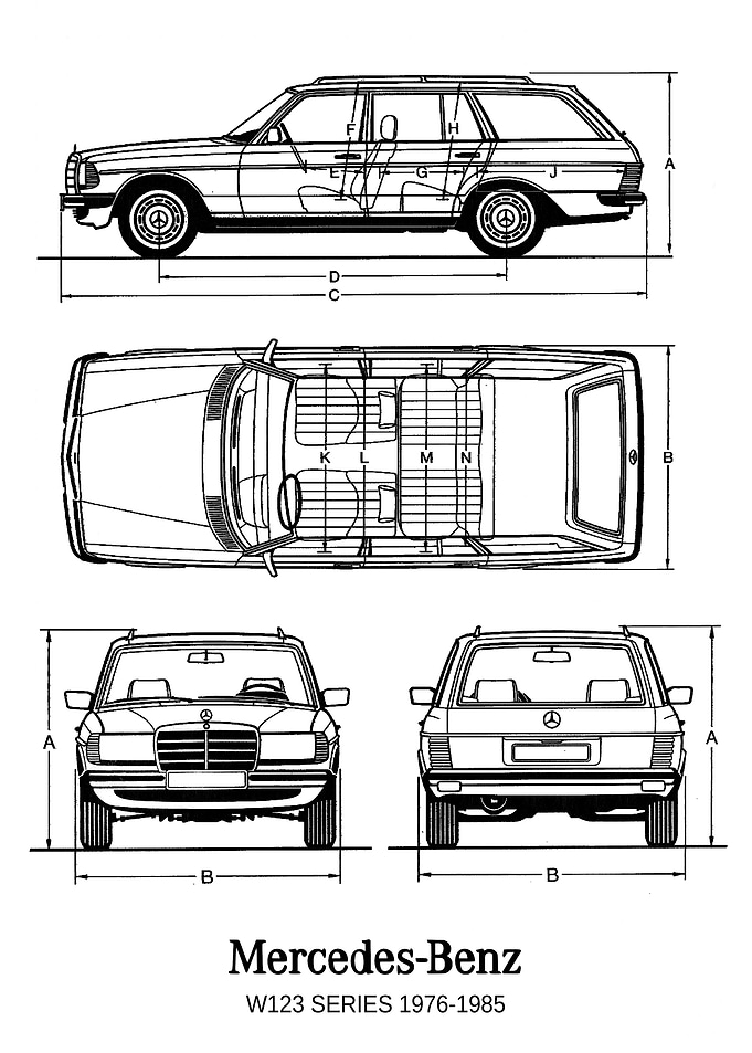 BNW MercedesBenz W123 ser