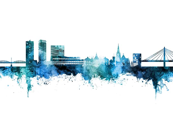 Umea Skyline Sweden