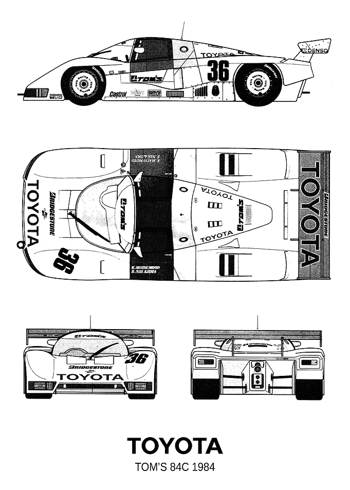 BNW Toyota Toms 84c 1984