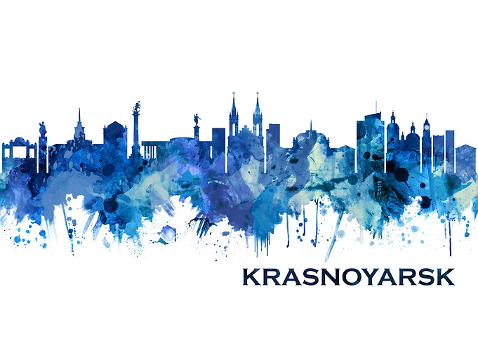 Krasnoyarsk Russia Skyline