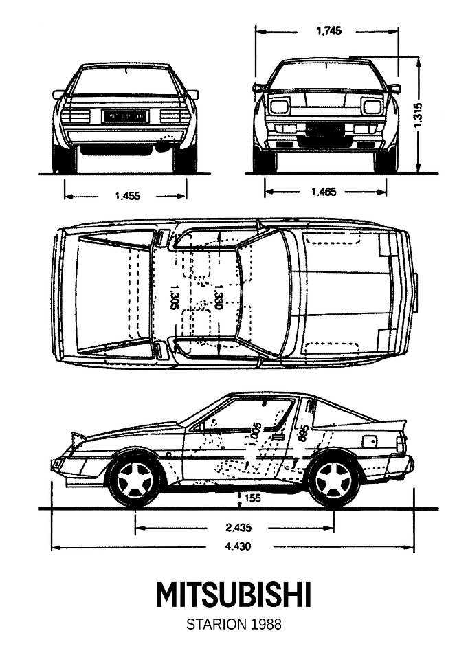 BNW Mitsubishi Starion 198