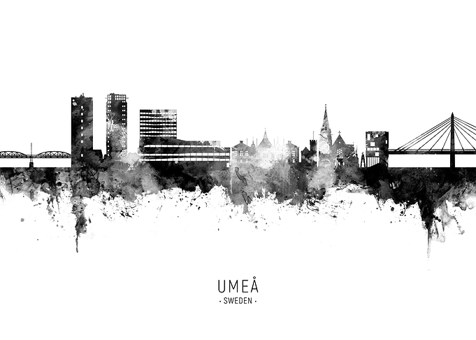 Umea Skyline Sweden