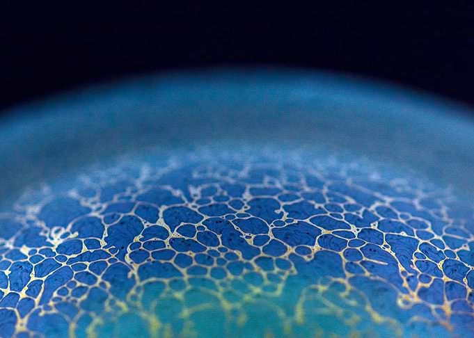Cracked soap bubble