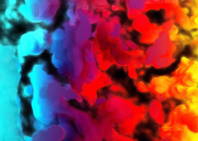 Abstract rainbow clouds