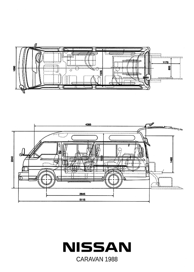 BNW Nissan Caravan 1988