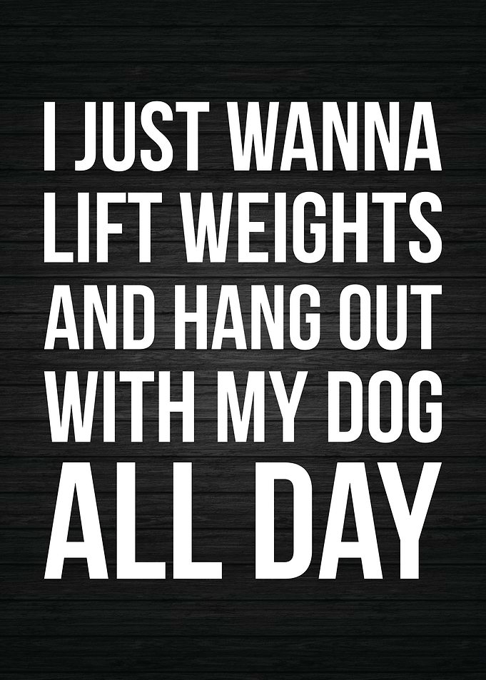 Lift Weights and Dogs