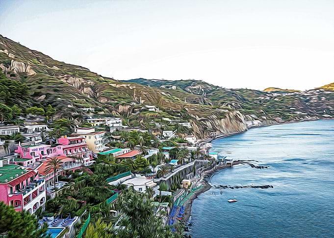 Stunning village in Ischia