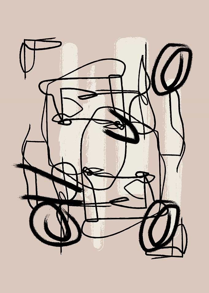 Abstract Nude Artwork