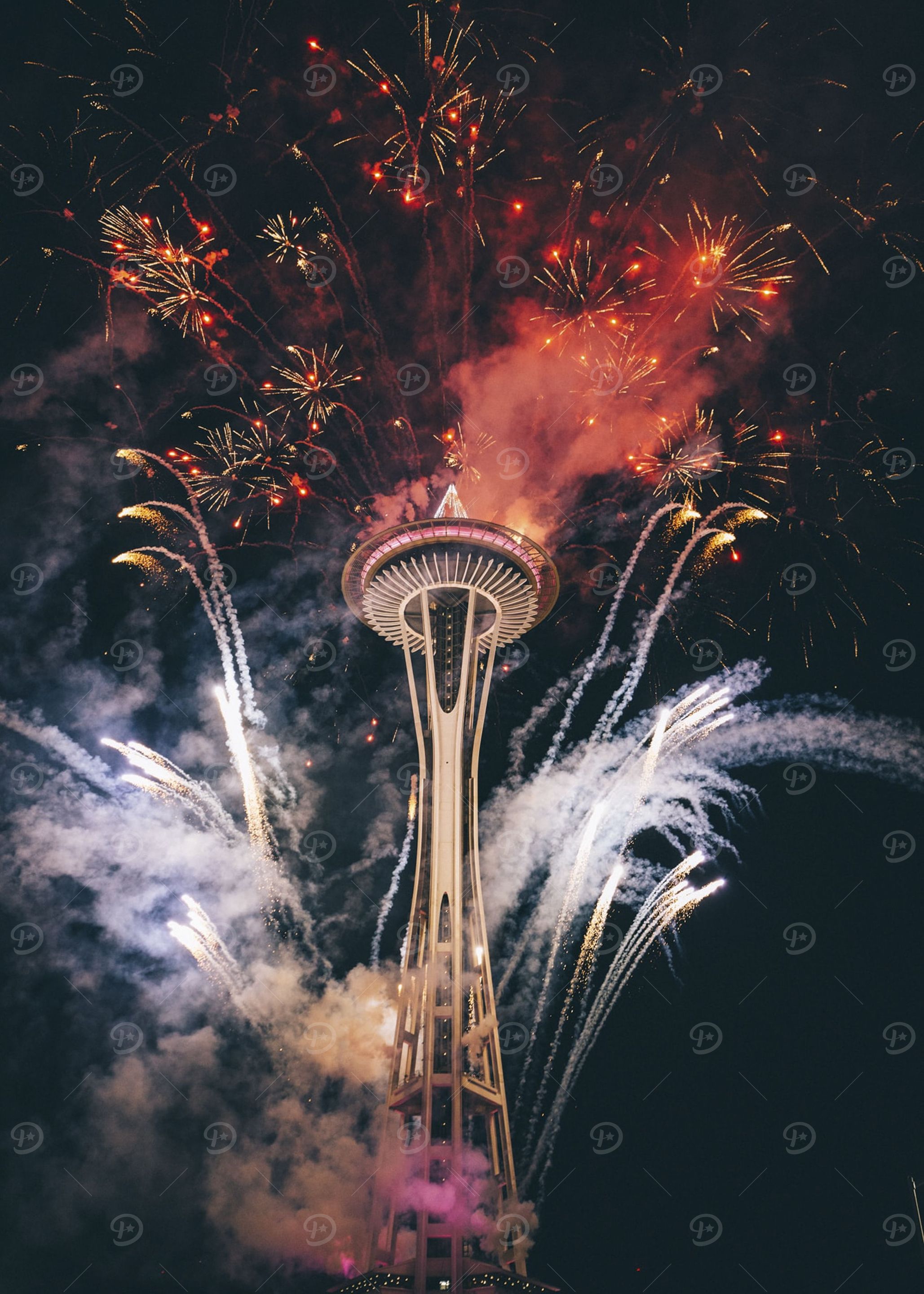 Space Needle Fireworks