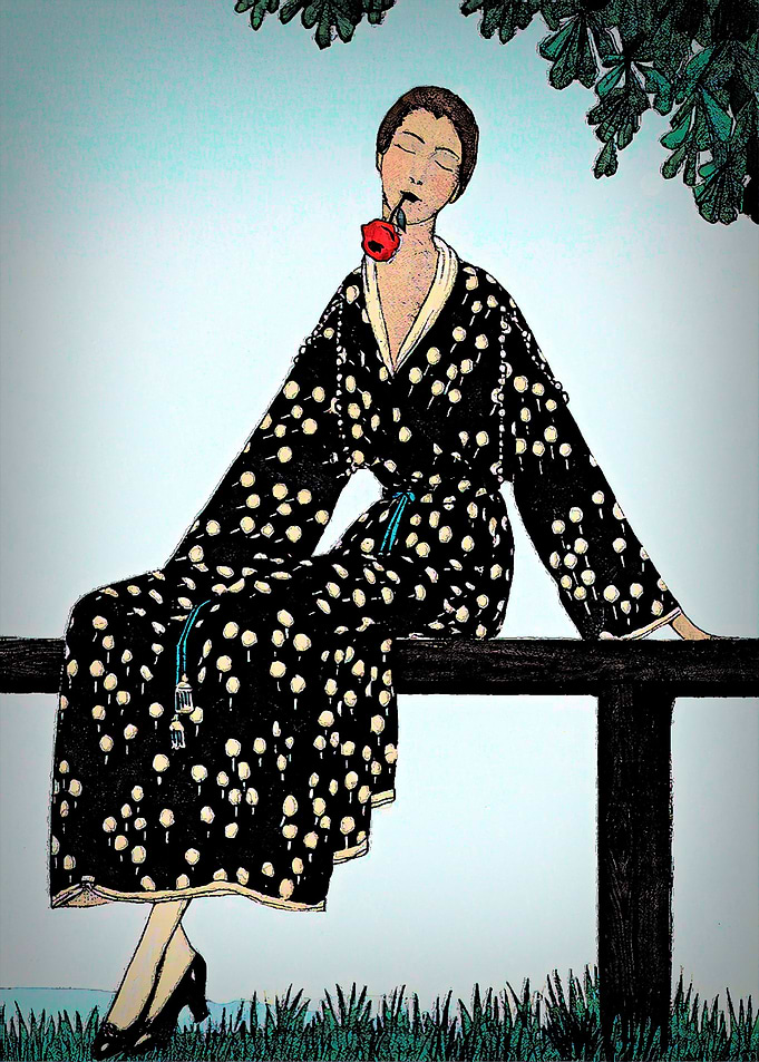 Woman with Rose