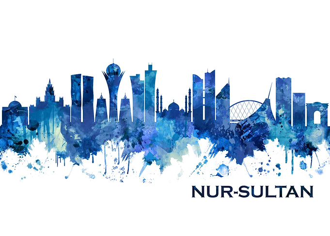 Nur Sultan Skyline Blue