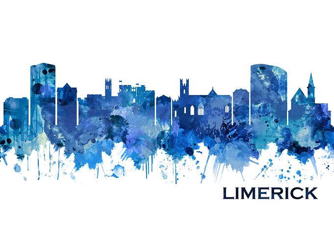 Limerick Ireland Skyline