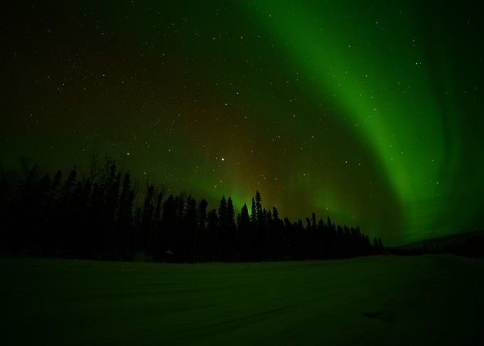 Red Tinting of the Aurora