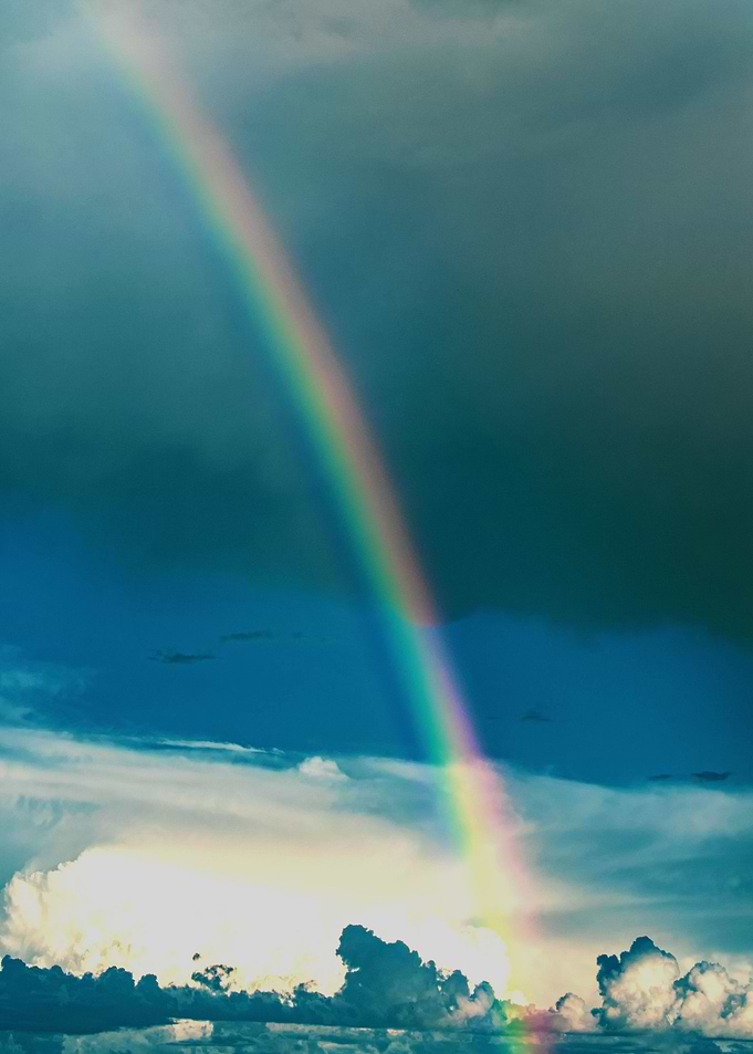 Rainbow across the sky