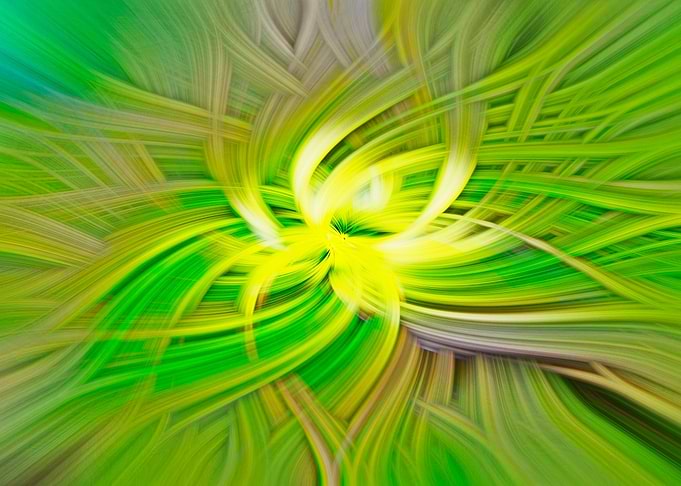 Green fractal abstract