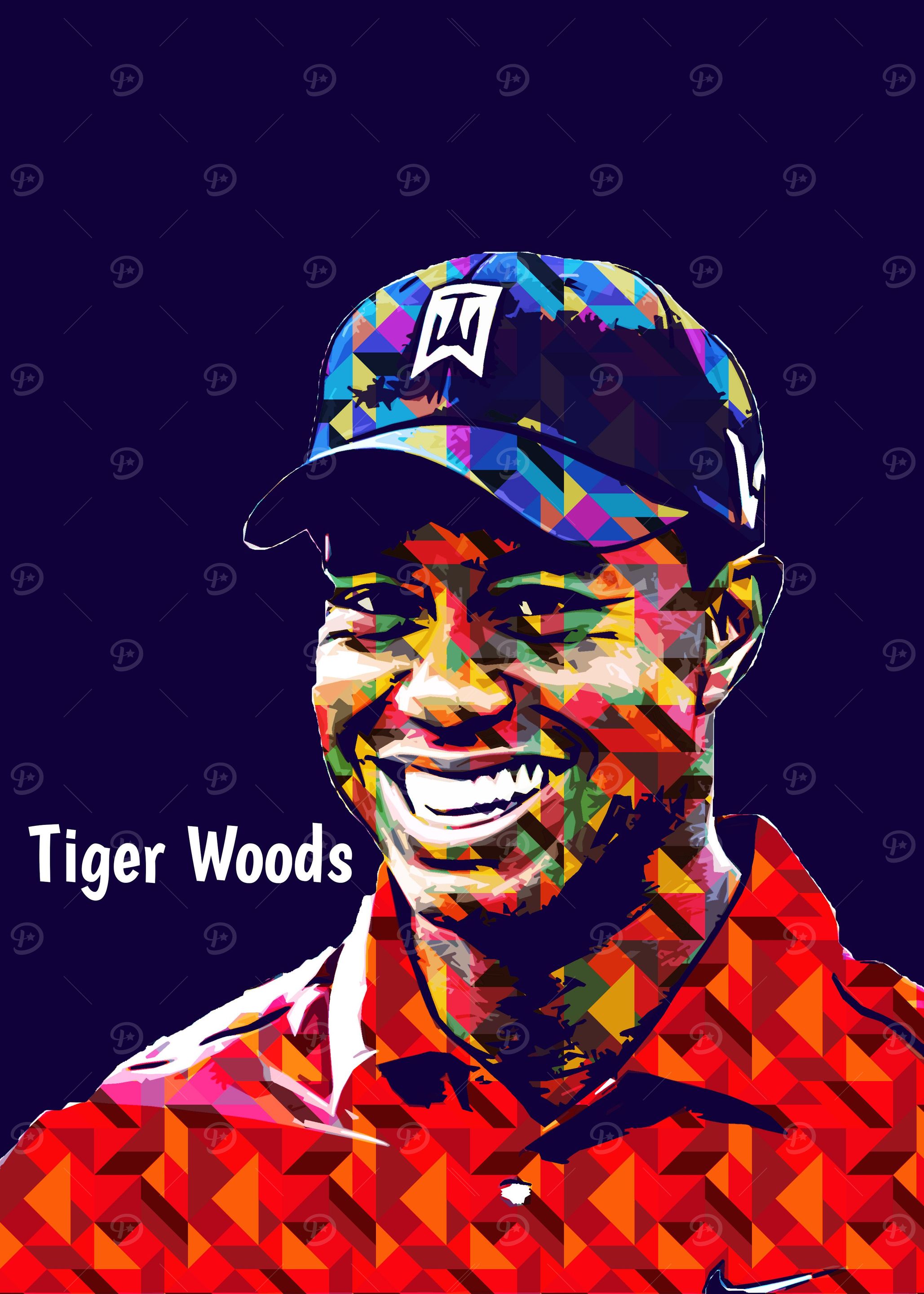 Tiger Woods pop art