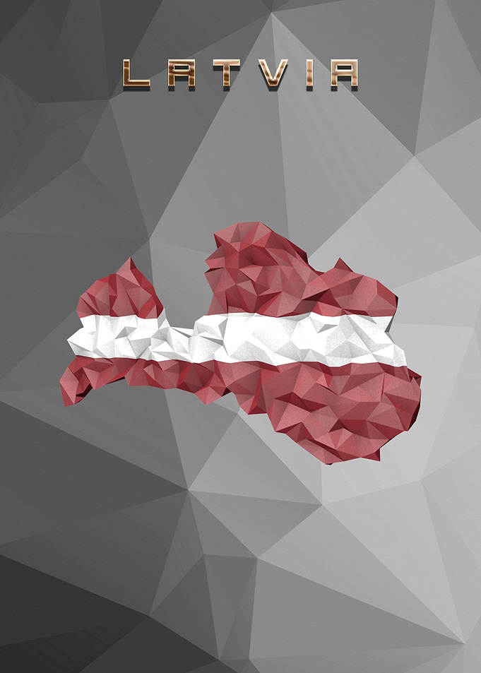 Latvia Country Map