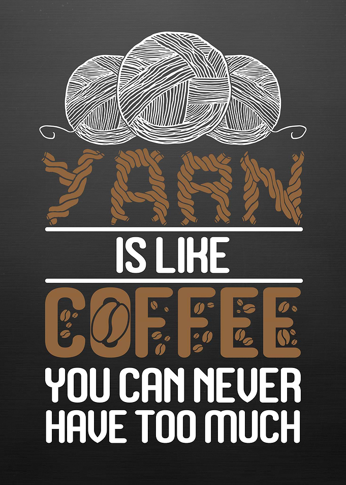 Knitting Needlework Coffee