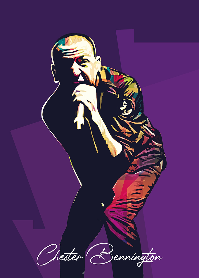Chester Bennington Pop Art