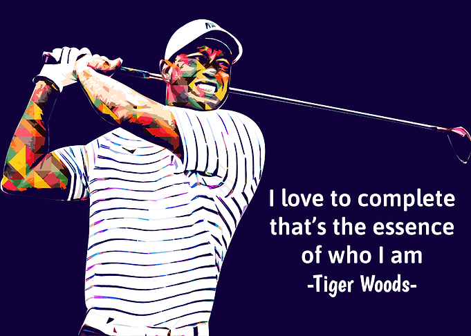 Tiger Woods pop art