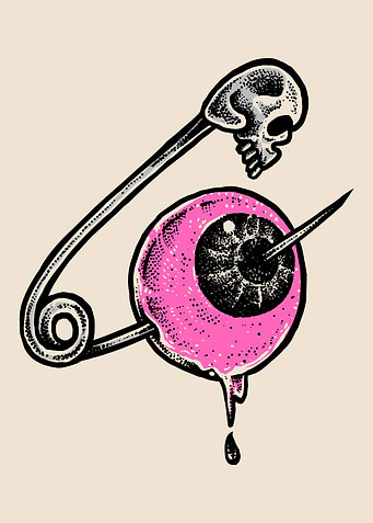 Skull Pin Eye