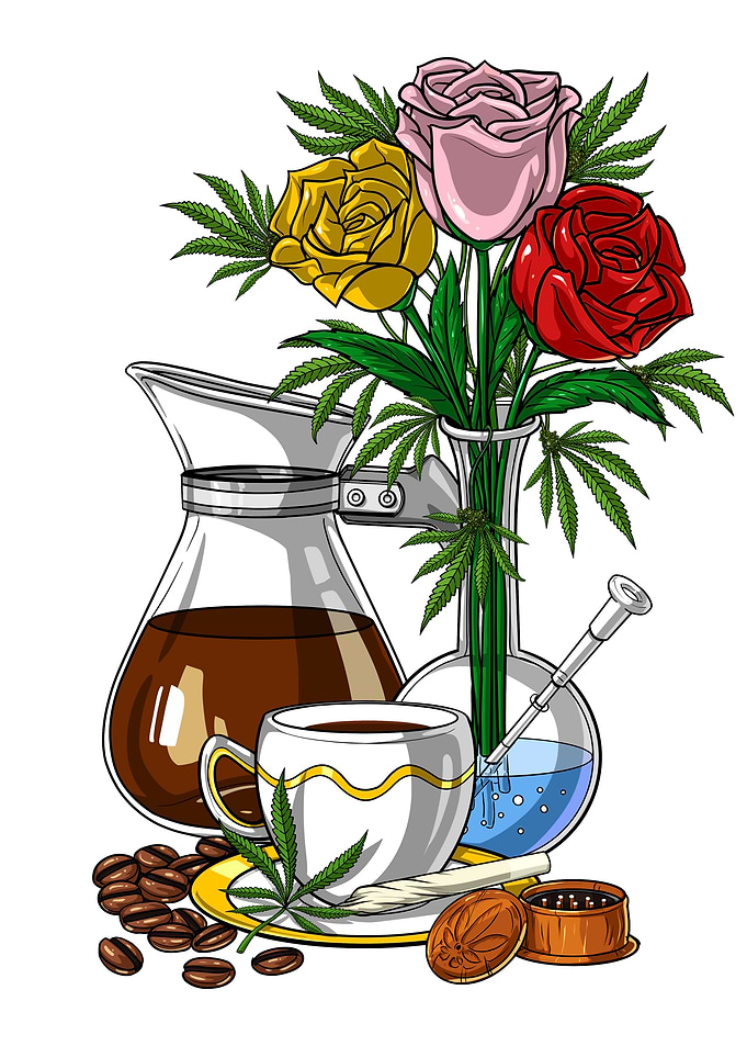 Hippie Stoner Weed Coffee