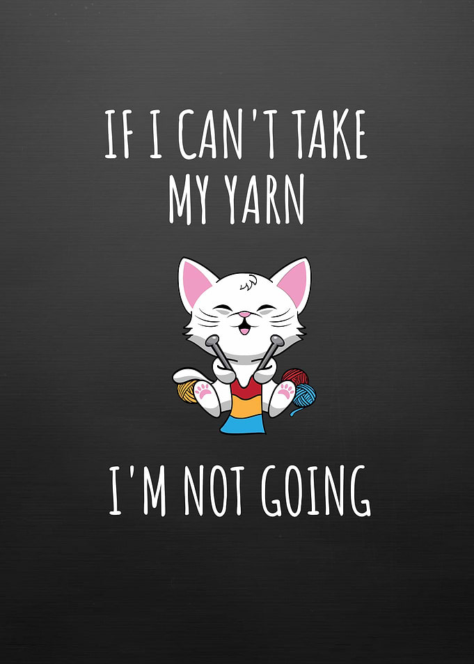 Knitting Needlework Funny