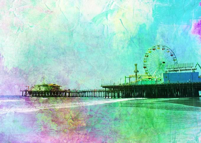 Crinkly TieDye Pier